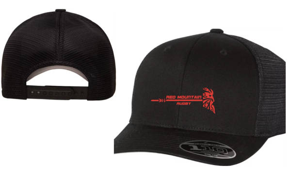 Red Mountain Hat (Black)